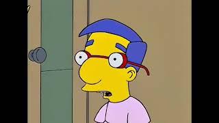 The Simpsons - Milhouse becomes radioactive man