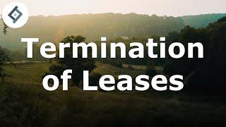 Termination of Leases  Land Law