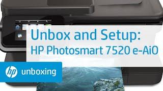 Unboxing and Setting Up the HP Photosmart 7520 e-All-in-One Printer  HP