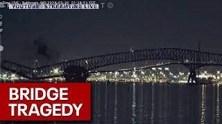 Francis Scott Key bridge collapse Frame by frame