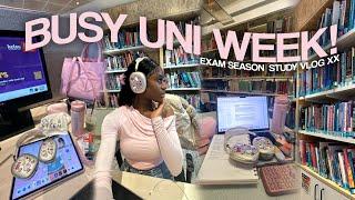 study vlog 2024  navigating busy Uni days Productive Study Tips and Student Success College