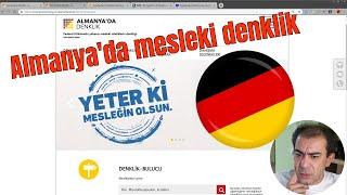 Almanyada Mesleki Denklik için bilgiler