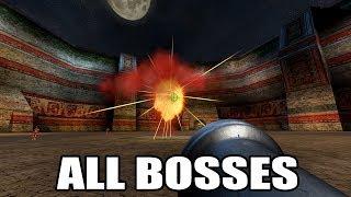 Serious Sam The Second Encounter - All Bosses With Cutscenes HD 1080p60 PC