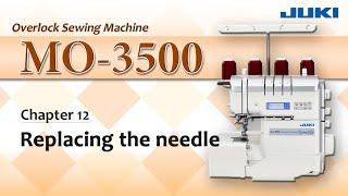 JUKI MO-3500 -Replacing the needle-