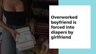 ABDL audio RP teaser #50 Overworked boyfriend is forced into diapers by girlfriend