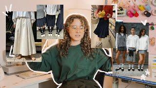 making my dream pleated skirt with adjustable waistband