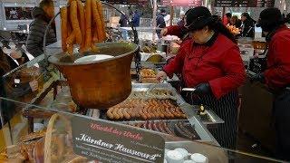 Austria Street Food. Amazing Street Foods in Vienna  Уличная еда в Вене Венские колбаски