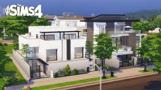 Modern TOWNHOUSE with 4 Unit  The Sims 4 For Rent  No CC  Stop Motion Build