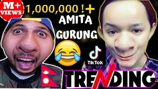 Amita gurung shah Funny Musically Tiktok NEPALI Reaction Hilarious *MUST WATCH* Laugh so hard