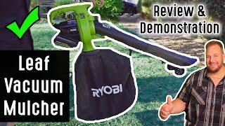 The Easiest Way To Clean Up Fallen Leaves The RYOBI 40-Volt VacAttack Cordless Leaf Vacuum Mulcher