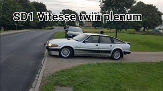 Rover SD1 Vitesse leaves car meet AWSOME SOUND