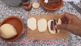 Vorspeise -Scamorza mit Sardellen gegrillt  kurz und knapp Rezepte von #fabiolacucina #italianfood