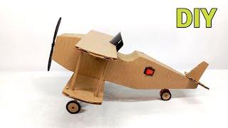 How To Build A Airplane With Cardboard At Home  Make A Old Plane Step By Step - DIY Old Plane