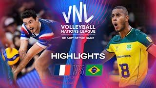  FRA vs.  BRA - Highlights  Week 3  Mens VNL 2024