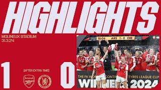 CONTI CUP CHAMPIONS   Arsenal vs Chelsea 1-0 AET  Stina Blackstenius scores late winner