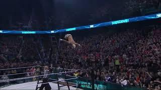 Darby Allin dives from a ladder through glass - AEW Revoultion 2024 - Darby Allin insane dive