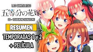 LAS QUINTILLIZAS Resumen SAGA COMPLETA Temporadas 1 y 2 - Película  Go - Tōbun no Hanayome