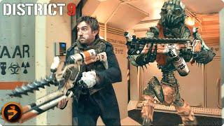 DISTRICT 9  Breaking into MNU  Sharlto Copley Sci-Fi Movie