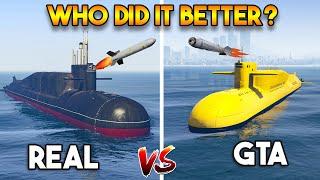 GTA 5 KOSATKA SUBMARINE VS REAL LIFE SUBMARINE WHO DID IT BETTER?