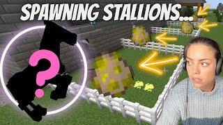 Our first SWEM stallions are spawned White Oak Stables  *SWEM* Minecraft Equestrian Mod