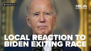 Local reaction to Bidens decision to drop reelection bid