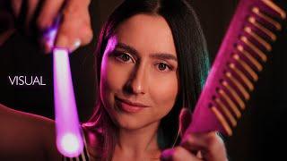 ASMR 10 levels of visual triggers to make your eyes heavy  scanning plucking camera brushing...