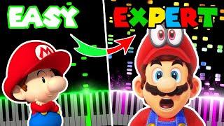 Super Mario Theme  EASY to EXPERT