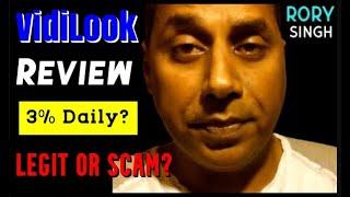 VidiLook Review - Get Paid 3% Daily Watching Ads? Legit or Scam?  vidilook.io