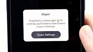 How To Allow Camera Access on Snapchat iPhone iOS 18