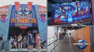 Illuminations Villain-Con Minion Blast - ALL QUEUE VIDEOS  Universal Studios Florida