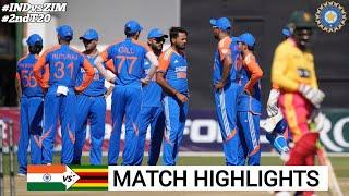 India vs Zimbabwe 2nd T20 Cricket Match Full Highlights  IND vs ZIM 2nd T20 Highlights 2024