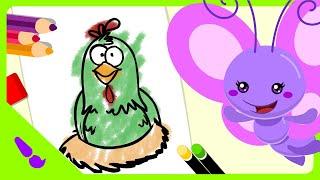Lottie Dottie Mini  Magic Painting - Lottie Dottie Chicken 1  Kids Cartoons