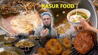 KASUR FOOD TOUR  Sayeen Booti Maghaz Lassi Halwa World Famous Kasuri Fish