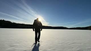 #51. Walking on ice - Swedish lake