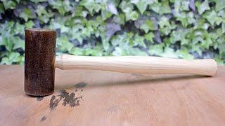 How to Condition a Rawhide Mallet for jewellery use. ideas & tips demo review