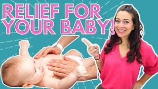 How to help a gassy baby sleep better at night  Infant gas relief home remedy exercises