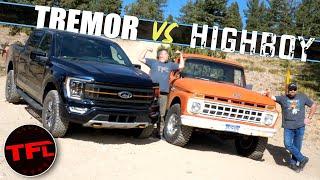 It Gets Sketchy When We Off-Road a CLASSIC Ford F100 Highboy and the New F-150 Tremor