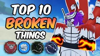 Top 10 MOST BROKEN Things in Shindo Life  Shindo Life Bloodline Tier List