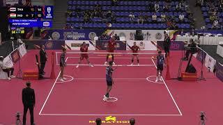 Thailand vs India - Quarter Final 1 - Regu - Premier - ISTAF Sepaktakraw World Cup Kuala Lumpur 2024