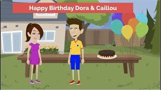 Dora & Caillou Celebrate Their 17th Birthdays at Caillous House