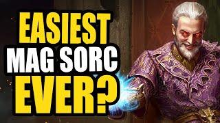 EASIEST Mag Sorc Build EVER? - SHOCK MASTER  - ESO Magicka Sorcerer Solo & Group DPS PVE Build