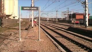 Alvia 130 a toda velocidad por Santas Martas.wmv