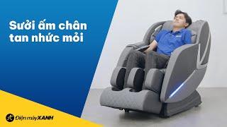 Không còn tê chân mỏi gối nhờ chế độ sưởi nhiệt của GHẾ MASSAGE MK-354