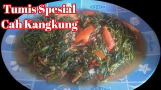 Menu Makan Siang  Tumis Cah Kangkung mantap rasanya enak