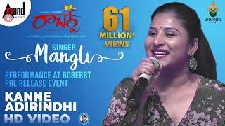 Singer Mangli Kanne Adhirindhi Song Performance At Roberrt Pre Release Event  Darshan  Arjun Janya