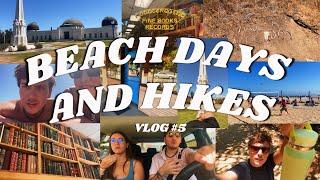 Beach Days and Hikes - Venice Beach Used Books Hiking Beachwood Cafe ️  VLOG #5