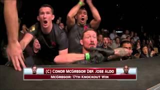 UFC 194 Conor McGregor VS José Aldo - Corners Reaction