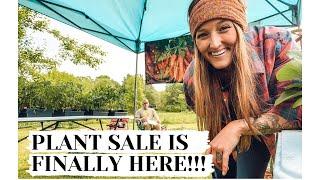 The PLANT SALE is finally HERE Whispering Willow Farm VLOG