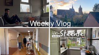 slowing down lunch at Gijs mom and visiting his dad at the Hospital  RELAXING SILENT VLOG #5