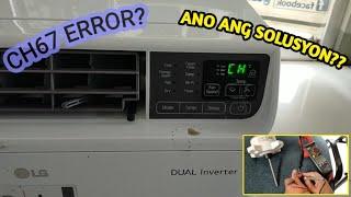 LG inverter window type CH67 error how to dismantle